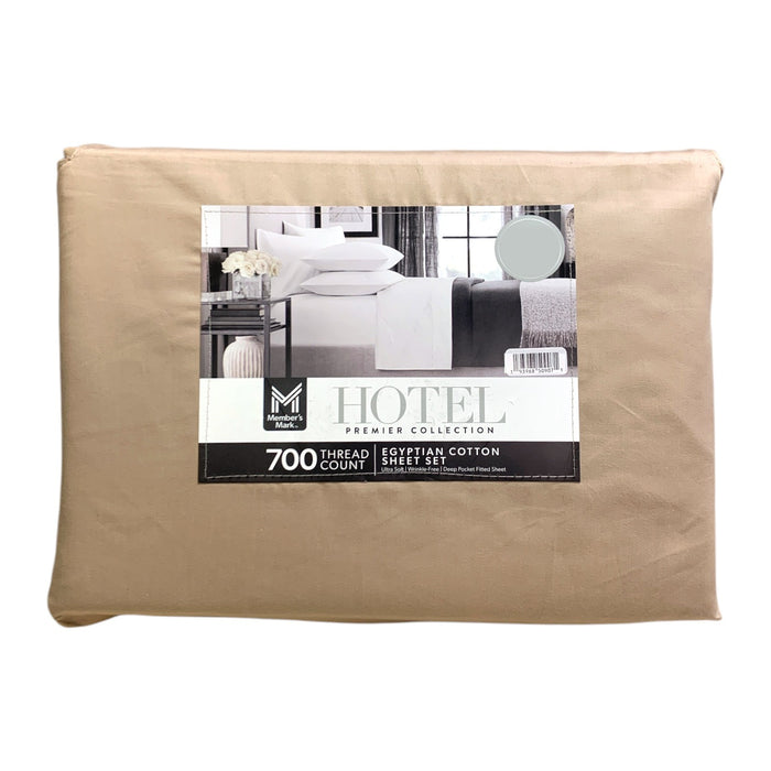 Members Mark 700-Thread Egyptian Cotton Hotel Premier Collection 6pc Sheet Set