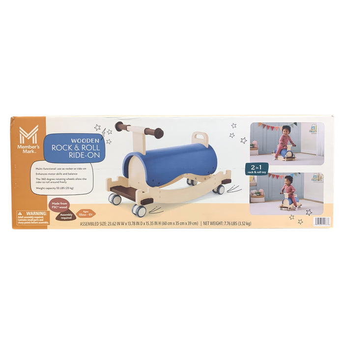Member's Mark Wooden Rock & Roll Ride-On, Multi-function, Ages 18M  - 6Y
