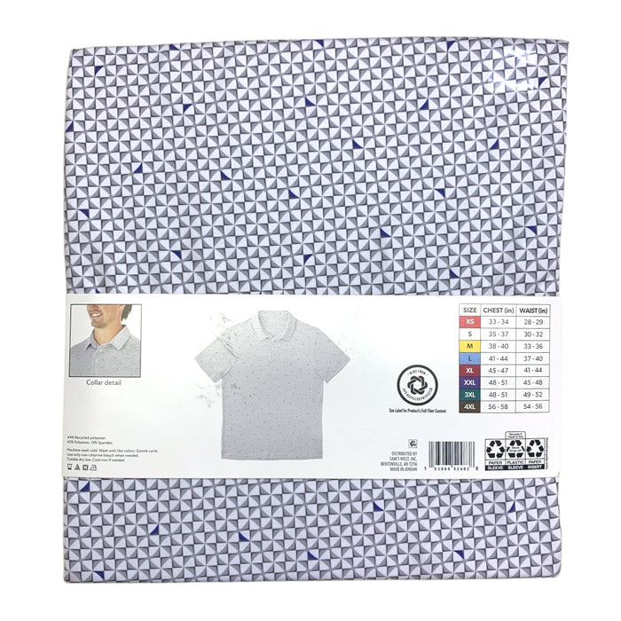 Member's Mark Mens Patterned Performance Polo, Classic Fit, Moisture-Wicking