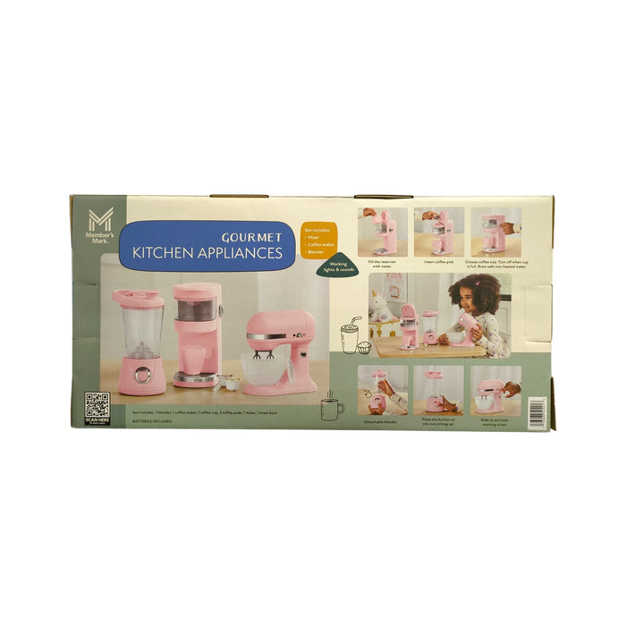 Member's Mark Gourmet Kitchen Appliances Playset - Mixer, Blender, Coffee Maker
