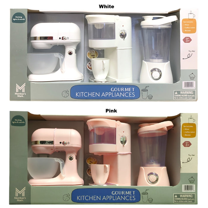 Member's Mark Gourmet Kitchen Appliances Playset - Mixer, Blender, Coffee Maker
