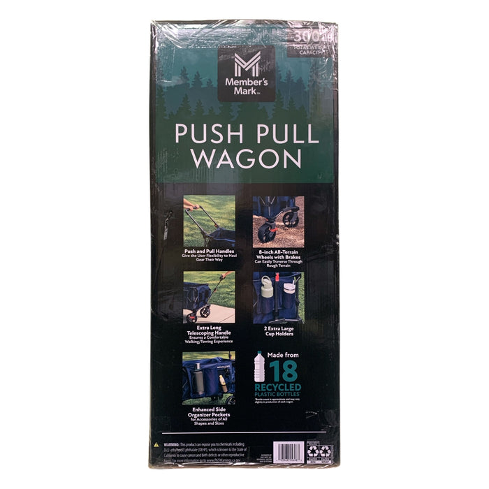 Member's Mark Push Pull Wagon, Quad-Fold, Supports up to 300 lb.
