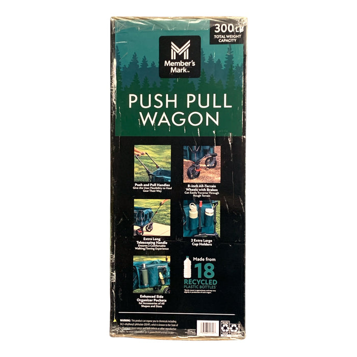 Member's Mark Push Pull Wagon, Quad-Fold, Supports up to 300 lb.