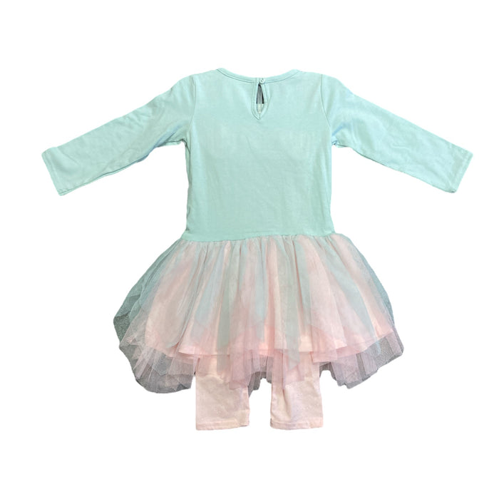 Counting Daisies Youth Girl's Long Sleeve Tutu and Legging Holiday Outfit Set