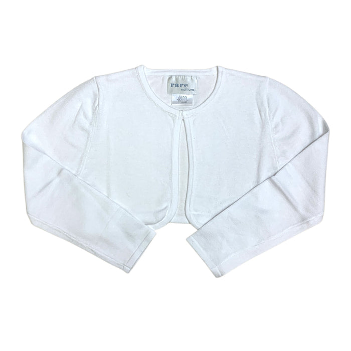 Rare Editions Girls Long Sleeve Button Neck Closure Cardigan