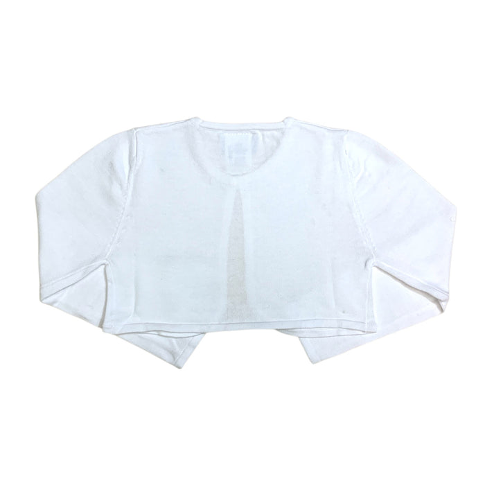 Rare Editions Girls Long Sleeve Button Neck Closure Cardigan