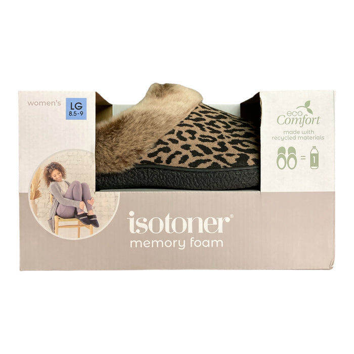 Isotoner Ladies Memory Foam Hoodback Comfort Slippers