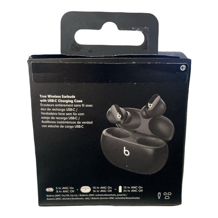 Open Box Beats Studio Buds with Active Noise Cancellation - Black