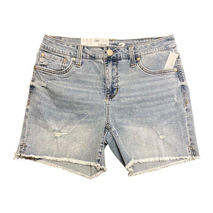 Seven7 Women's 5" Fray Hem Mid Rise Comfortable Denim Weekend Short