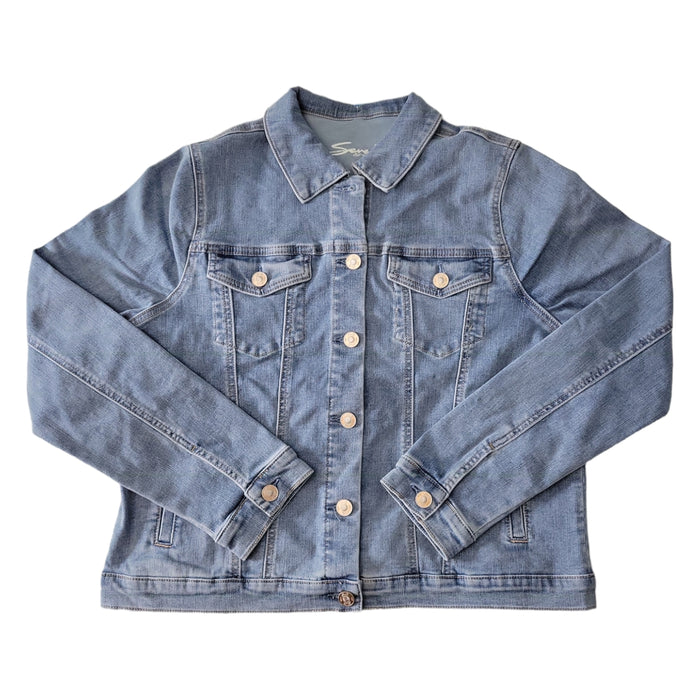 Seven Women's Stretch Long Sleeve Classic Denim Jacket