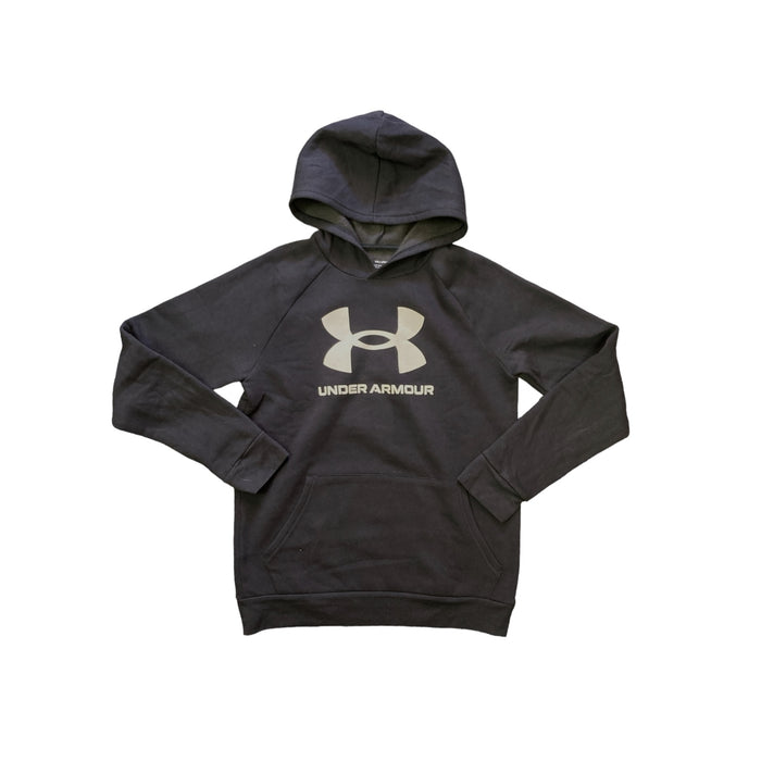 Under Armour Boy's Soft Long Sleeve Rival Fleece Big Logo Hoodie, 1357585