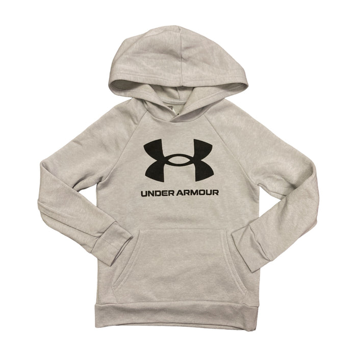 Under Armour Boy's Soft Long Sleeve Rival Fleece Big Logo Hoodie, 1357585