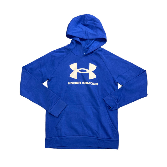 Under Armour Boy's Soft Long Sleeve Rival Fleece Big Logo Hoodie, 1357585