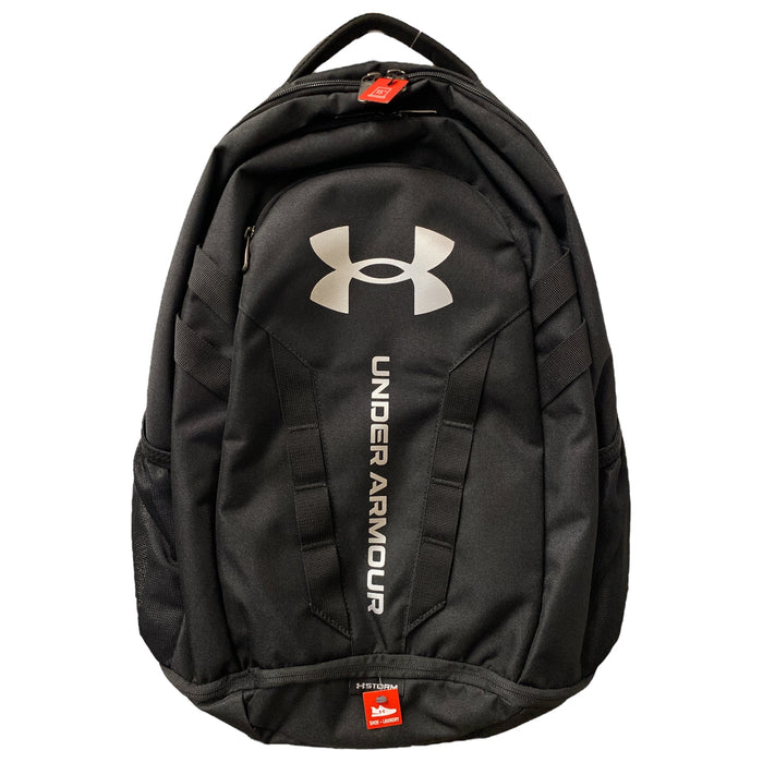 Under Armour Adult Hustle 5.0 Backpack, Black/Silver