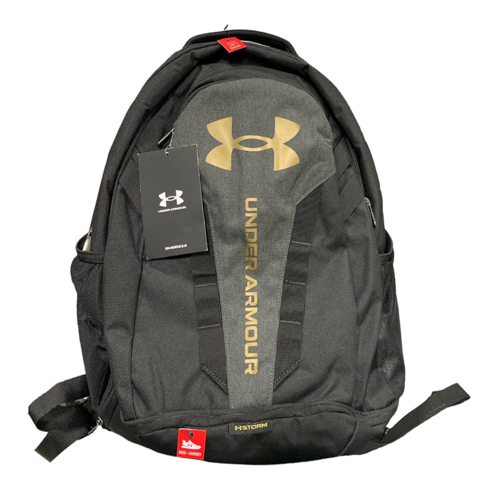 Under Armour UA Storm Adult Hustle 5.0 Backpack, Black and Gold