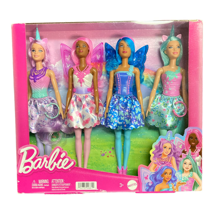 Barbie Fairytale Unicorn Fairy Doll Multipack Set