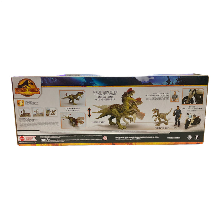 Mattel Jurassic World: Dominion 3 Toy Bundle: Owen & Blue Velociraptor