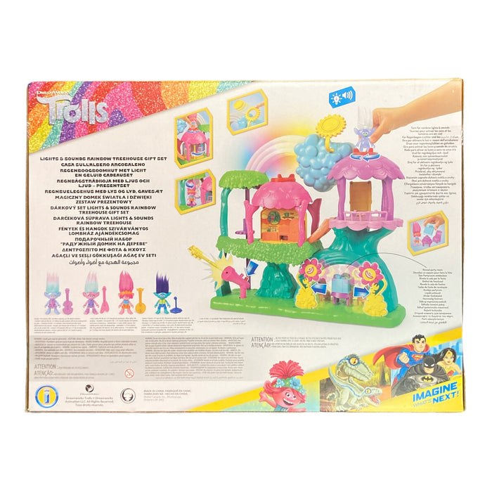 Imaginext Trolls Lights and Sounds Rainbow Treehouse Bundle