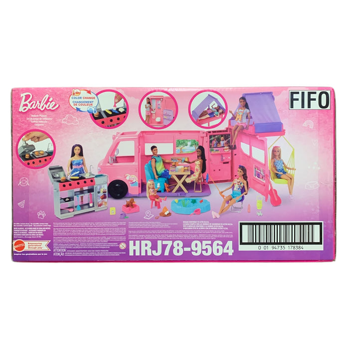 Mattel Barbie Dream Camper Vehicle Playset with over 60 Pieces and 7 Play Areas