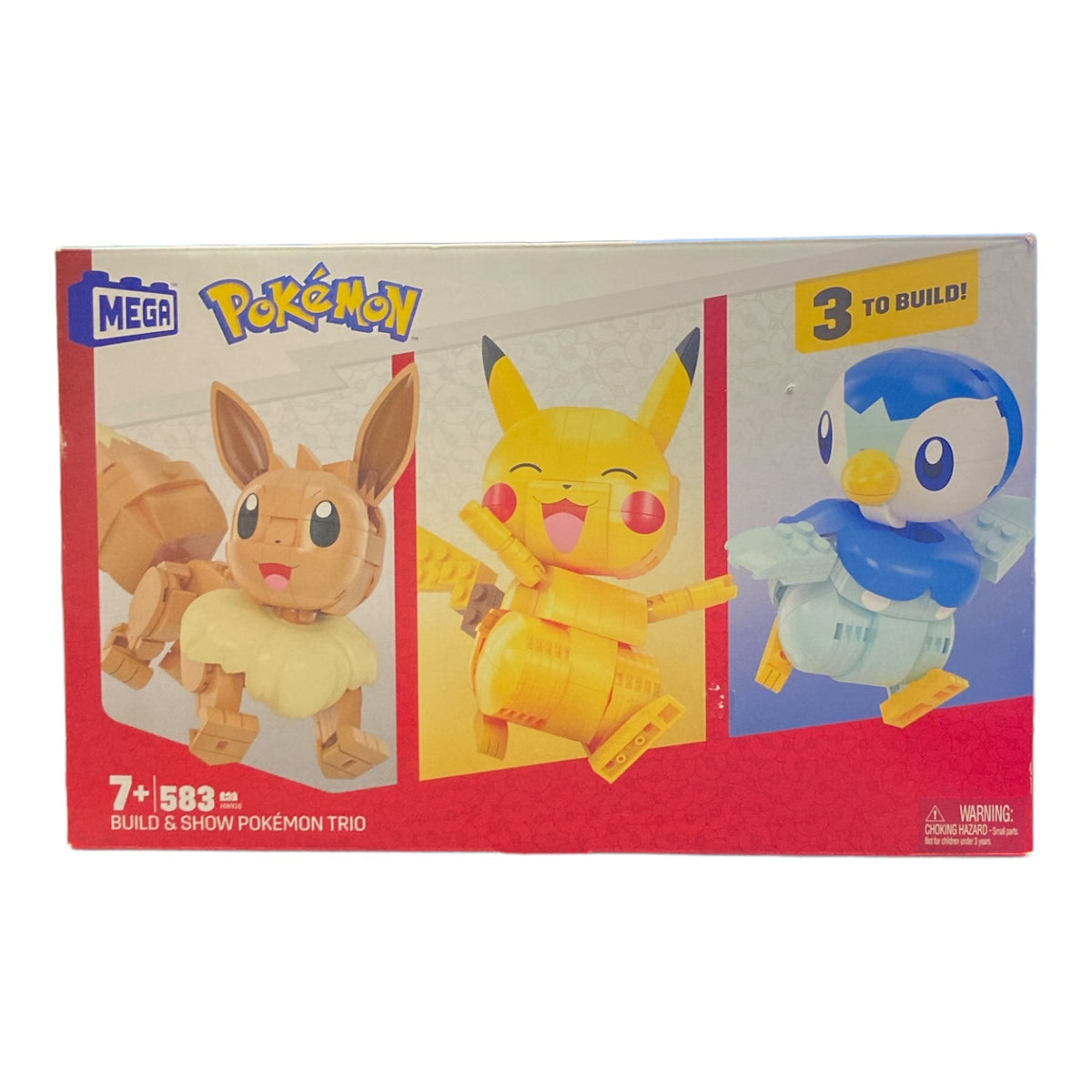 MEGA Pokemon Building Toy Kit, Build & Show With 3 Action Figures (583 ...