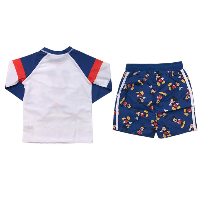 Character Toddler Boys 2-Piece Rashguard and Swim Trunk Set