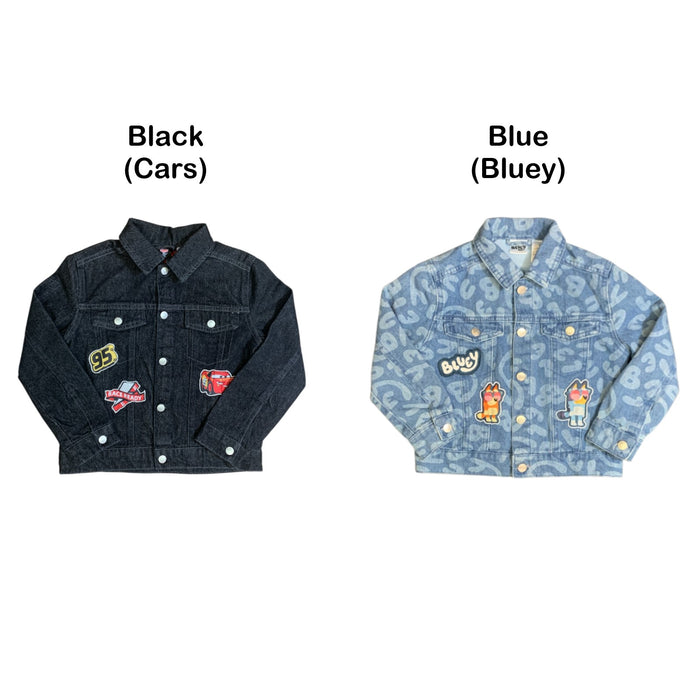 DreamWave Boy's Licensed Character Long Sleeve Denim Jacket with Patches