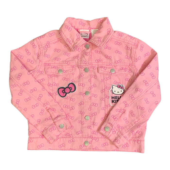DreamWave Girl's Licensed Character Long Sleeve Denim Jacket with Patches