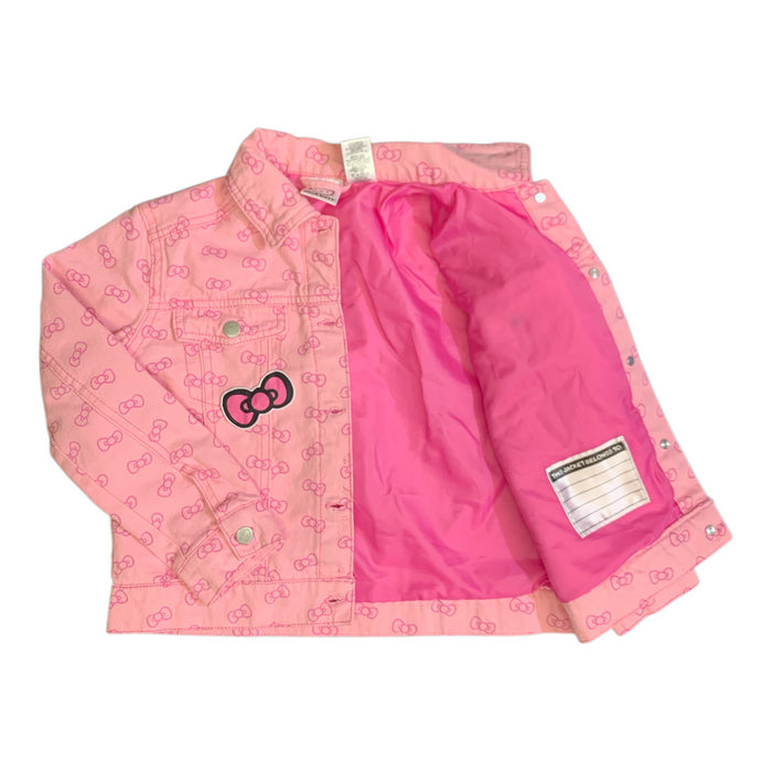 DreamWave Girl's Licensed Character Long Sleeve Denim Jacket with Patches