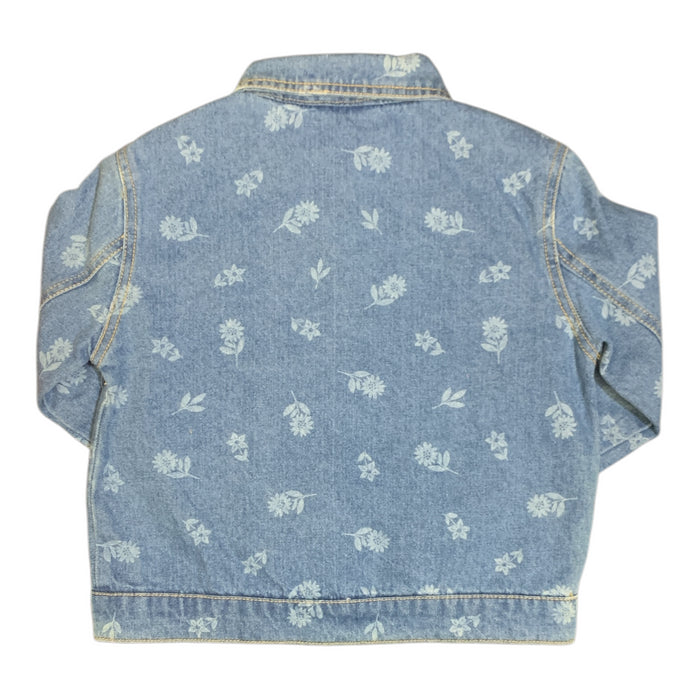 DreamWave Girl's Licensed Character Long Sleeve Denim Jacket with Patches