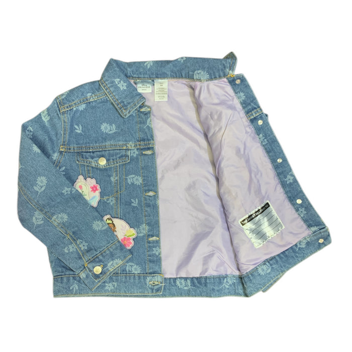 DreamWave Girl's Licensed Character Long Sleeve Denim Jacket with Patches