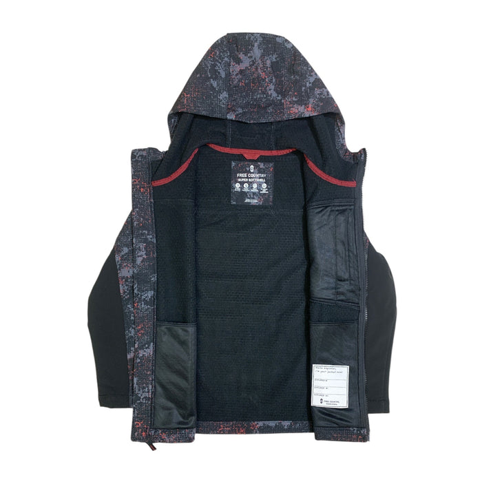 Free Country Boy's 4-Way Stretch Water & Wind Resistant Softshell Jacket
