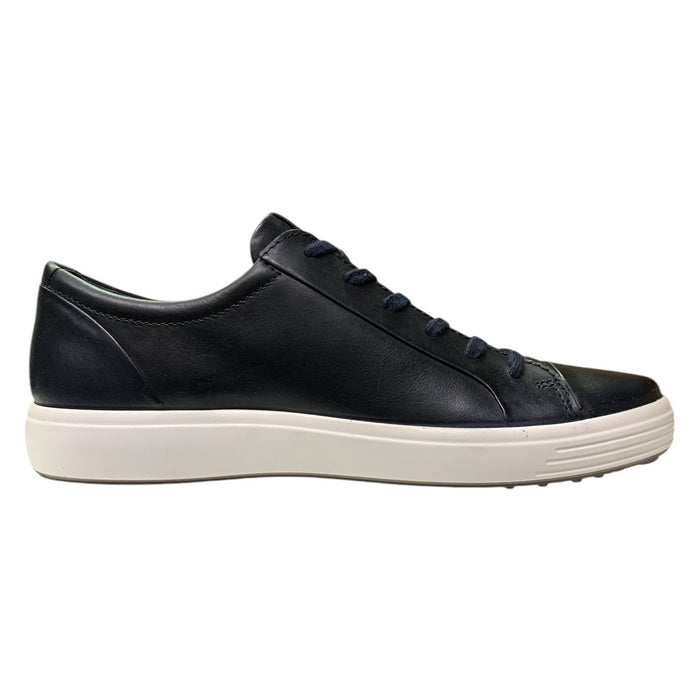 ECCO Men's Soft 7 City Full Grain Leather Sneaker with Leather Molded Insole