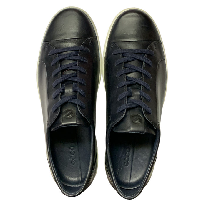 ECCO Men's Soft 7 City Full Grain Leather Sneaker with Leather Molded Insole