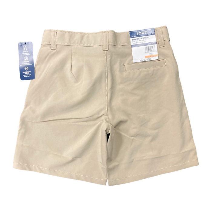 IZOD Boy's Easy Care Adjustable Waist Wrinkle Resistant Performance Stretch Short