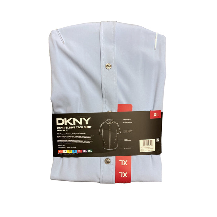 DKNY Men's Short Sleeve Quick Dry Regular Fit Tech Shirt