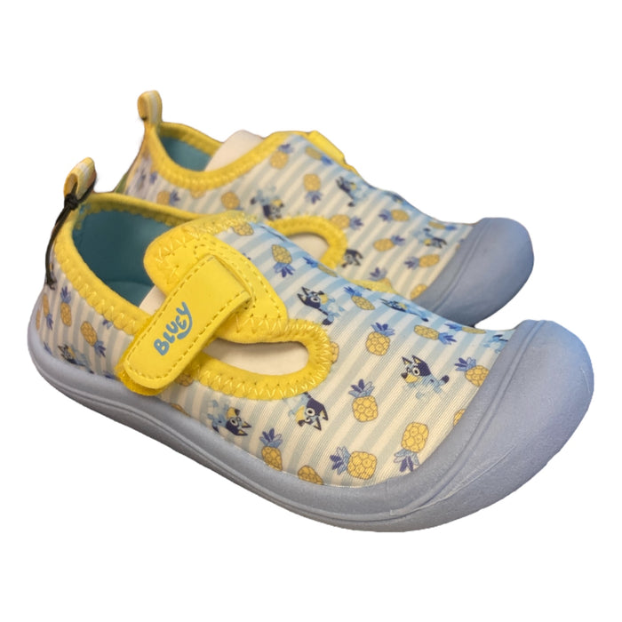 Ground Up Bluey Girl's Easy Pull On Take off Hook & Loop Water Shoe