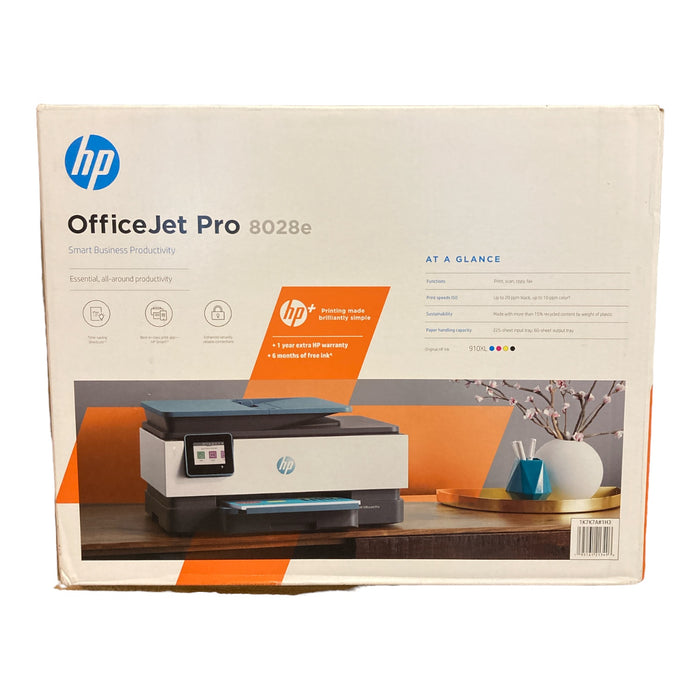 HP OfficeJet Pro 8028e All-in-One Wireless Color Inkjet Printer