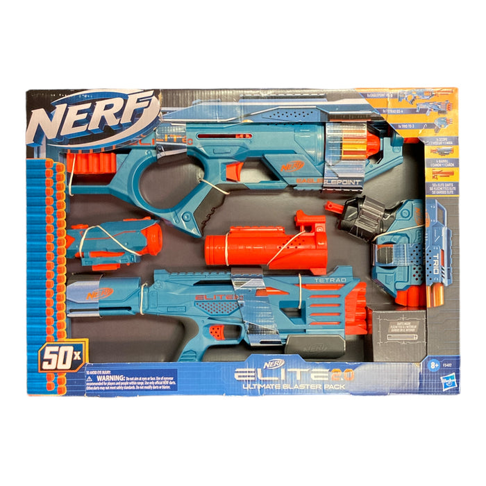 Nerf Elite Ultimate Blaster 3 Pack with 50 Darts