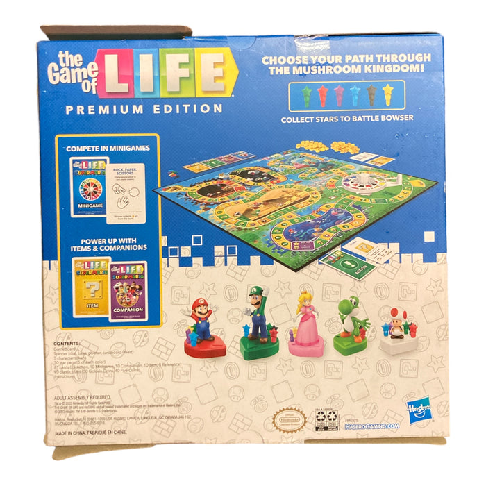 Super Mario The Game of Life Premium Edition Board Game by Hasbro