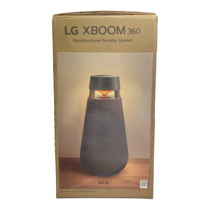 LG XBOOM 360 Bluetooth Speaker with Omnidirectional Sound, Black