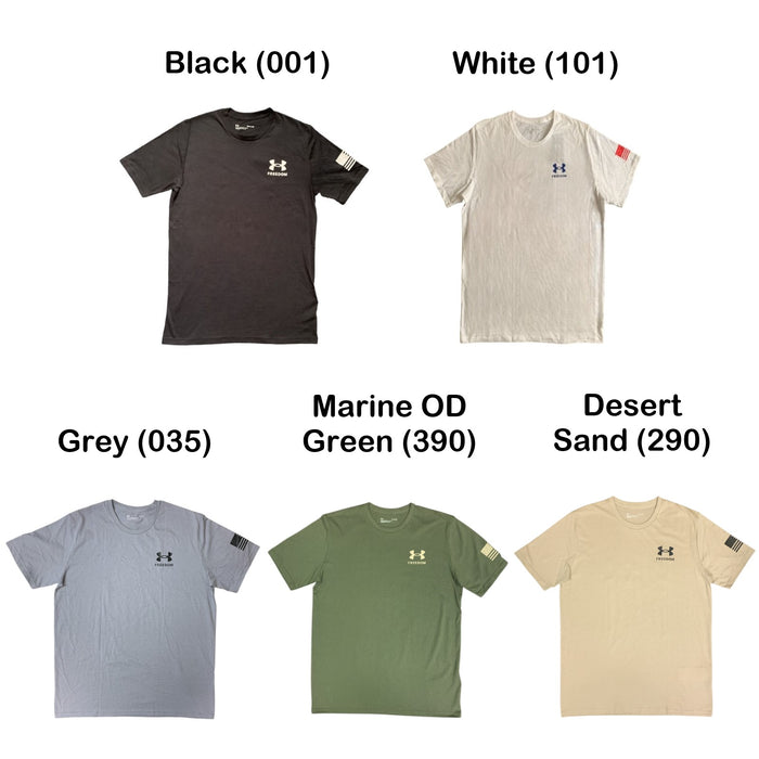 Under Armour Men's Soft Short Sleeve New Freedom Flag Graphic T-Shirt, 1370810