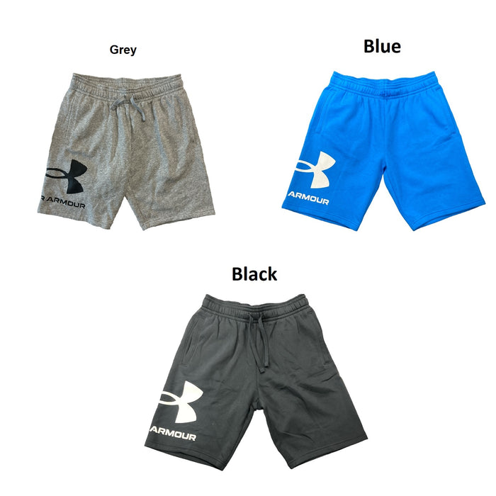 Under Armour Men's Rival Ultra Soft Fleece Big Logo Shorts