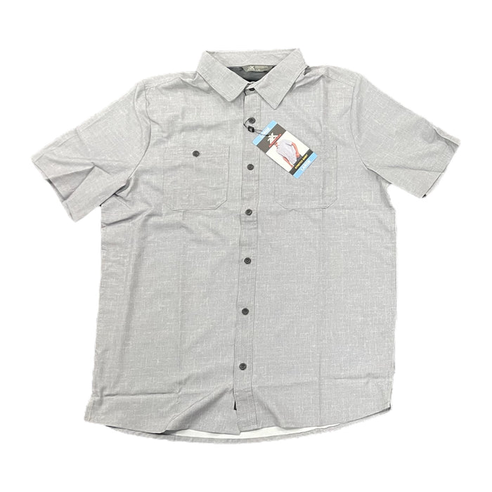 ZeroXposur Men's Collared Button Down Short Sleeve Stretch Shirt