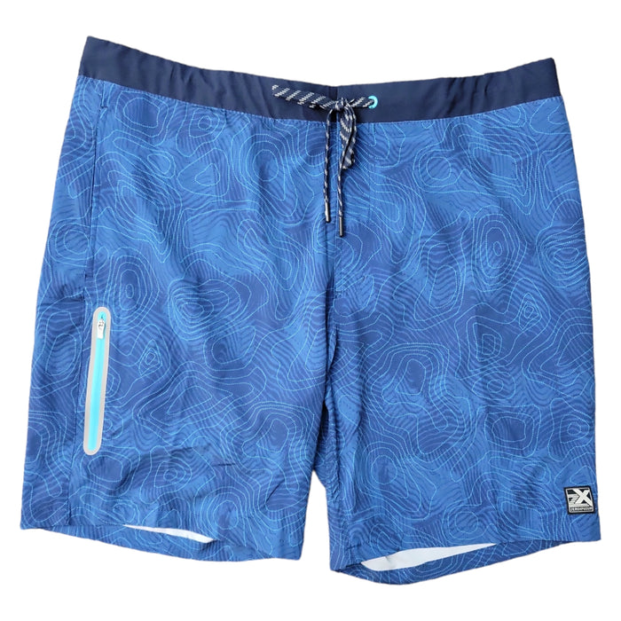 ZeroXposur Men's UPF 50+ Sun Protection Comfort Liner Snap Waist Swim Trunks