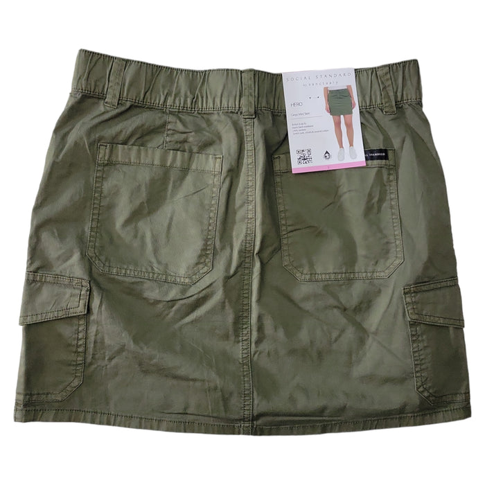 Social Standard Women's Hero Stretch Cargo Mini Skirt