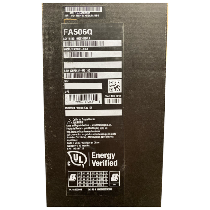 ASUS Tuf Gaming A15 Laptop 15.6" GeForce RTX 3050Ti 16GB DDR4 512GB SSD Ryzen 5