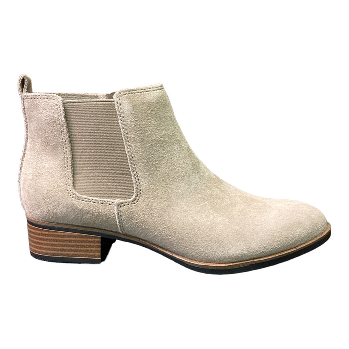 White Mountain Ladies 1" Heel Suede Leather Ankle Boots