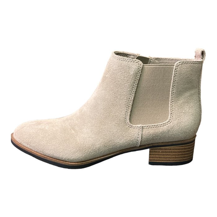 White Mountain Ladies 1" Heel Suede Leather Ankle Boots