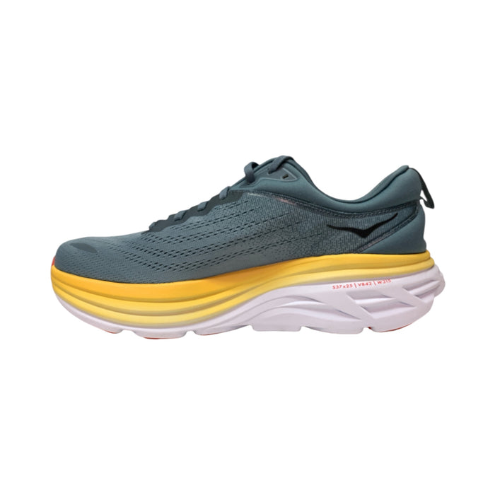 Hoka One One Men's Bondi 8 Comfort Lace Up Running Athletic Sneaker