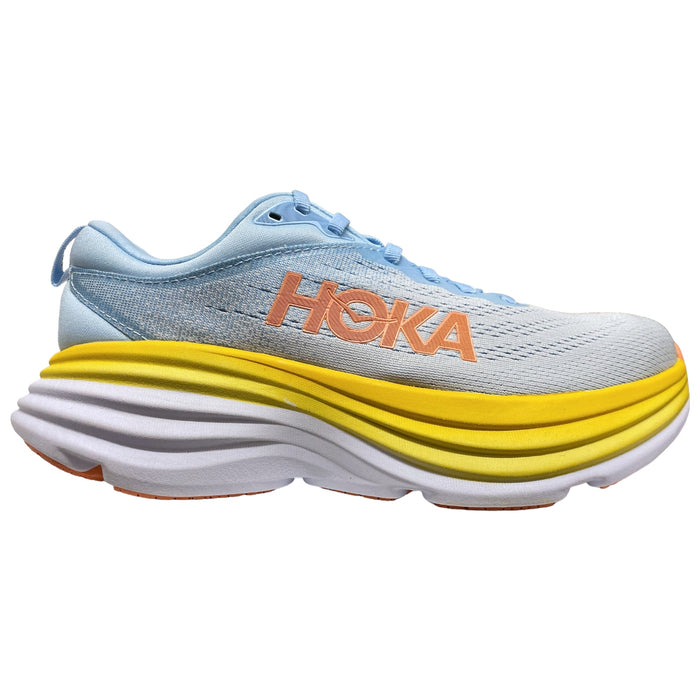 Hoka One One Women's Bondi 8 Comfort Lace Up Running Athletic Sneaker